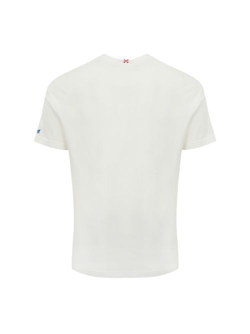T-shirt con stampa St. Barth Spiaggina Mc2 Saint Barth | TSHIRT MAN02648H ST BARTH SPIAGGINA 01N